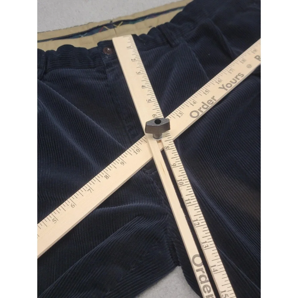 Polo Ralph‎ Lauren Pants Mens 38x32 (Fits 35x30) Navy Corduroy Classic Cuffed